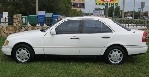 Standard issue white 97 C230.  Not mine, but a virtual clone of it for reference...