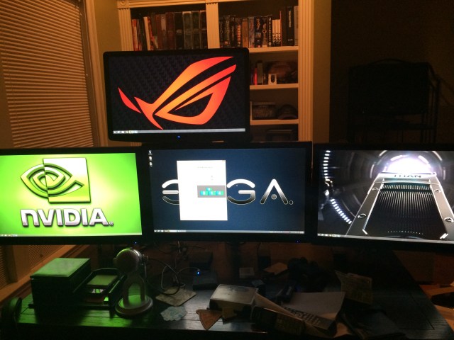 Accessory display still there for giggles... 3 x 27" is really straining the usefulness of the Siig honestly.